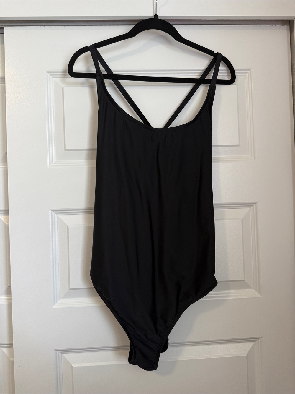 Hurley Black One-Piece Swimsuit with Crisscross Back Straps